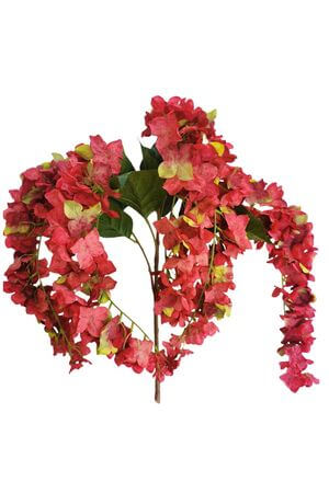 Červená umelá hortenzia 83cm