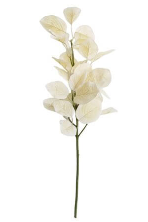 Biele umelé lístky 54cm