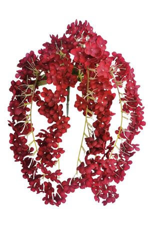 Červené visiace kvety 64cm
