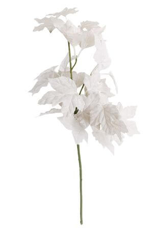 Biele umelé listy viniča 50cm