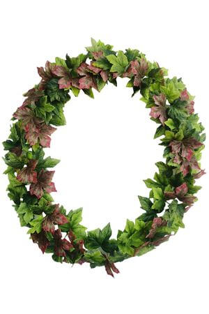 Zelenohnedý umelý veniec 73cm