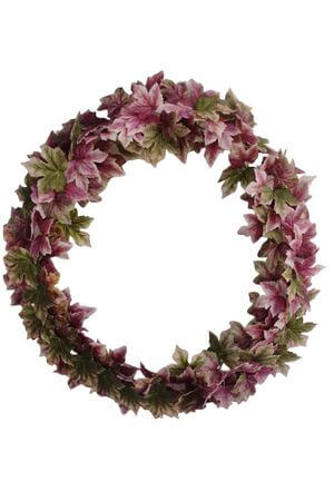 Ružovozelený umelý veniec 73cm