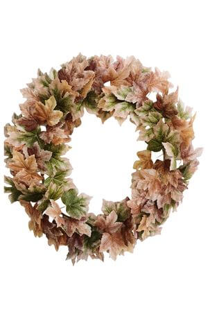 Hnedý umelý veniec 52cm