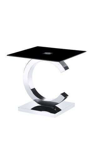 Čierno strieborný príručný stolík 55cm