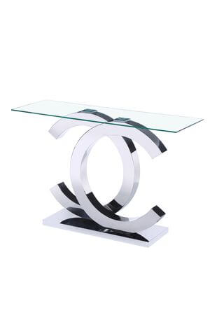 Strieborný konzolový stolík 120cm