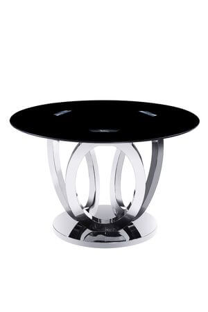 Čierno strieborný jedálenský stôl 120cm