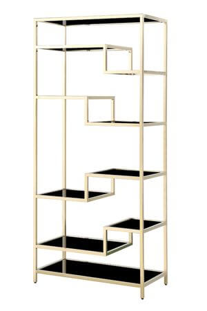 Čierno zlatá polica LUX 180cm