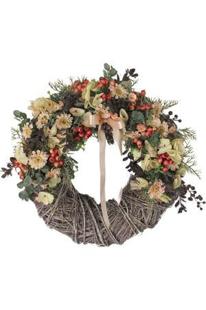 Prútený veniec na dvere 40cm