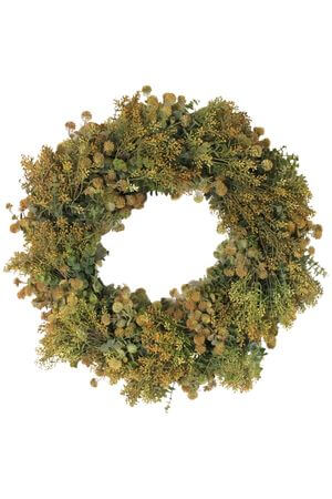 Oranžový veniec na dvere 70cm