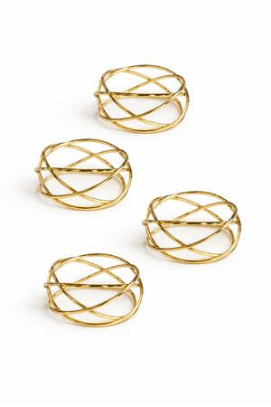 Arany szalvétagyűrűk 4db