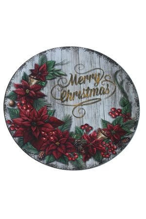 Karácsonyi csillag - karácsonyi dekor tálca 33 cm
