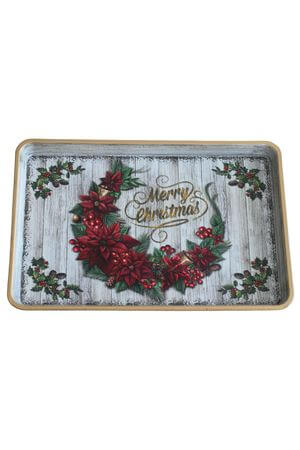 Karácsonyi csillag - karácsonyi tálca 31 cm
