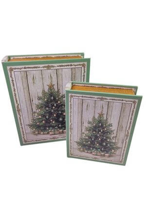 Natur stromček, vánoční dárkové krabičky 2 ks
