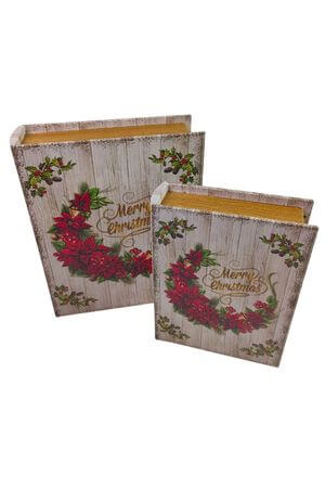 Karácsonyi csillag - ajándékdobozok 2 db
