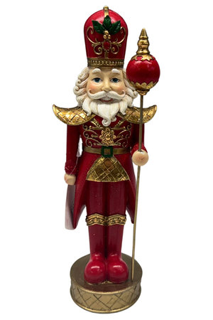 Červený vianočný Luskáčik 24cm