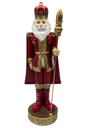 Piros karácsonyi diótörő 35cm