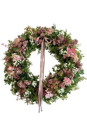 Staroružový veniec na dvere 53cm