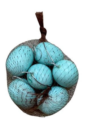 Modré veľkonočné vajíčka 6ks 5cm