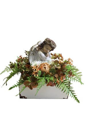 Dekorace na hrob s andělem 30cm