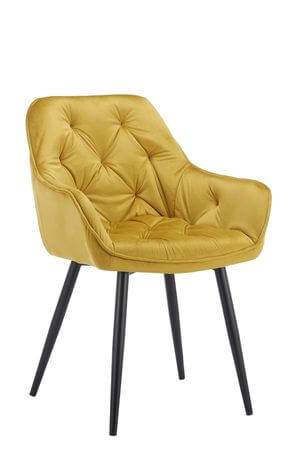 Zlatá zamatová stolička 85cm