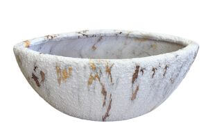 Fehér-arany, hosszúkás virágcserép 46 cm