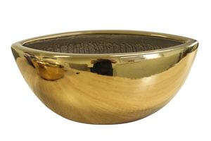 Arany, hosszúkás virágcserép 46 cm