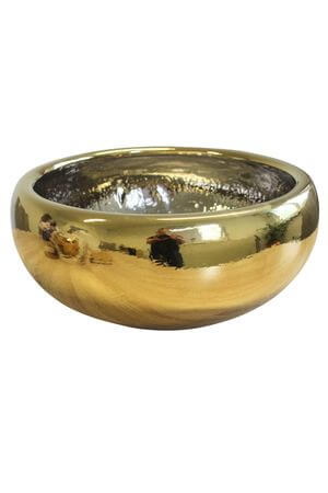 Arany kerámia virágcserép 43 cm
