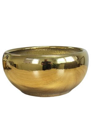 Arany kerámia virágcserép 33 cm
