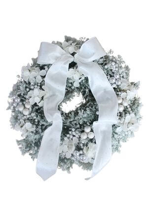 Ledový věnec na dveře 40 cm