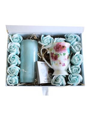 Kék ajándékkészlet 27cm