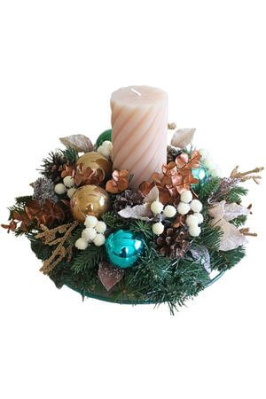 Vianočný svietnik na stôl 30 cm