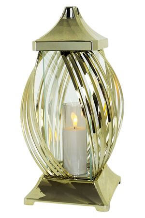 Zlatý 3D kahanec na hrob 40cm