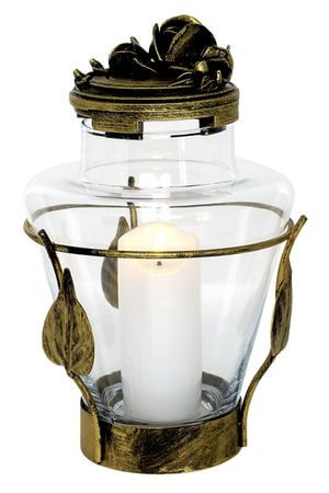 Zlatý kahanec na hrob Růže 27cm