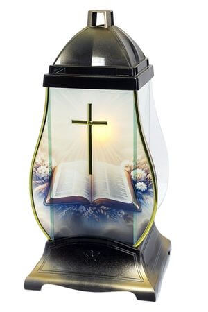 Zlatý kahanec na hrob Biblia 31cm