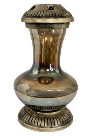 Zlatý skleněný kahanec na hrob 37cm