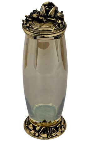 Zlatý luxusný 3D kahanec na hrob 33cm