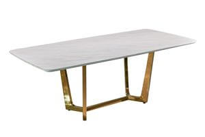 BLISS étkezőasztal fehér,arany 180 cm
