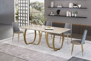 FAME bézs étkezőasztal 180 cm
