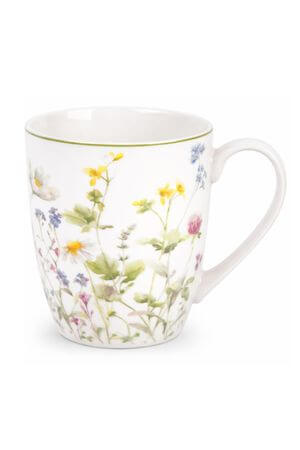 Porcelánová šálka s kvetmi 350ml