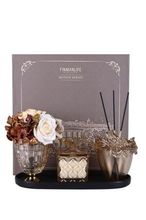 Luxusná darčeková sada krémová 30cm