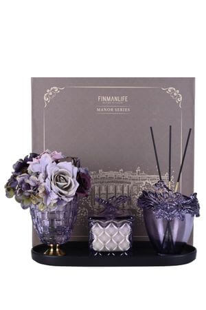 Luxusná darčeková sada fialová 30cm