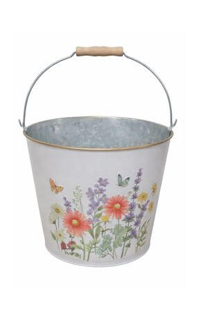 Dekoratív fém virágcserép Mező, 28 cm
