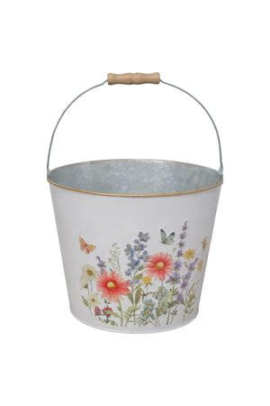 Dekoratív fém virágcserép Mező, 26 cm
