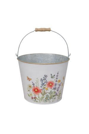 Dekoratív fém virágcserép Mező, 23 cm
