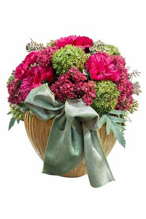 Bordó aranžmán 42 cm