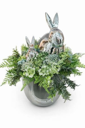 Aranžmán so zajačikmi 40 cm