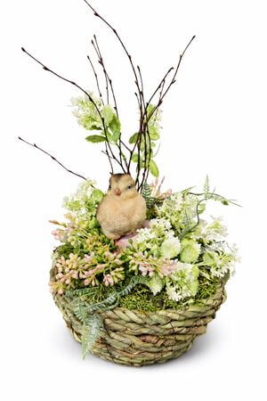 Košík s kuriatkom 20 cm