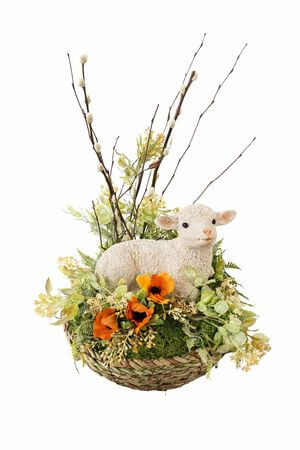 Košík s ovečkou 35 cm