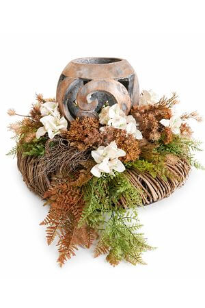 Natur stílusú lámpásos dekoráció 55 cm
