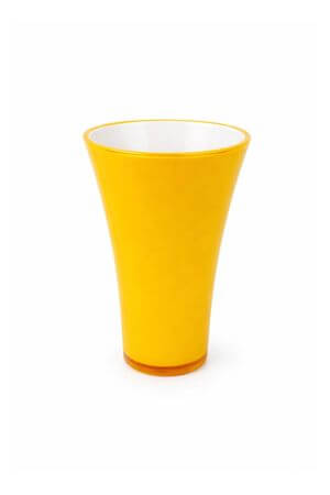 Žlutý plastový květináč na orchideji 20 cm